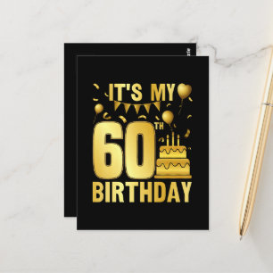 It's My 60th Party Postcard