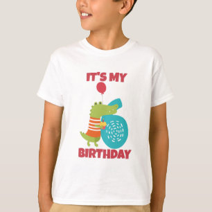 It's My 6th Birthday Funny Design T-Shirt