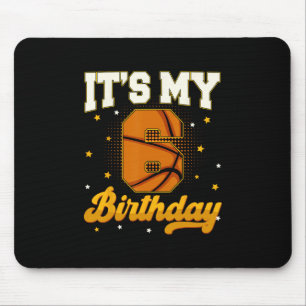 Its My 6th Birthday Sketll Boy 6 Years Old Gifts T Mouse Pad
