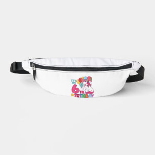 It's My 6th Birthday Unicorn Boys Girls Kids Birth Fanny Pack