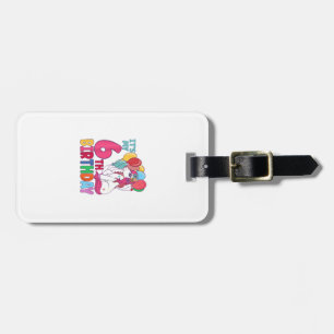 It's My 6th Birthday Unicorn Boys Girls Kids Birth Luggage Tag