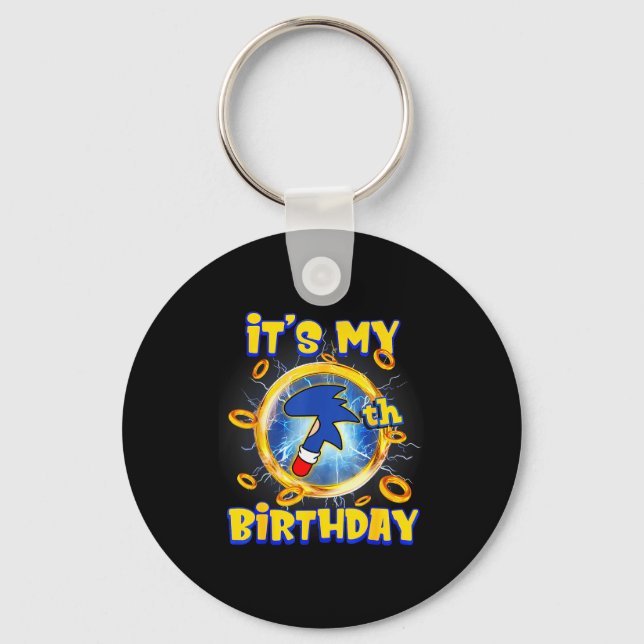 It's My 7th Birthday Boy Family Matching Party Fun Keychain (Front)