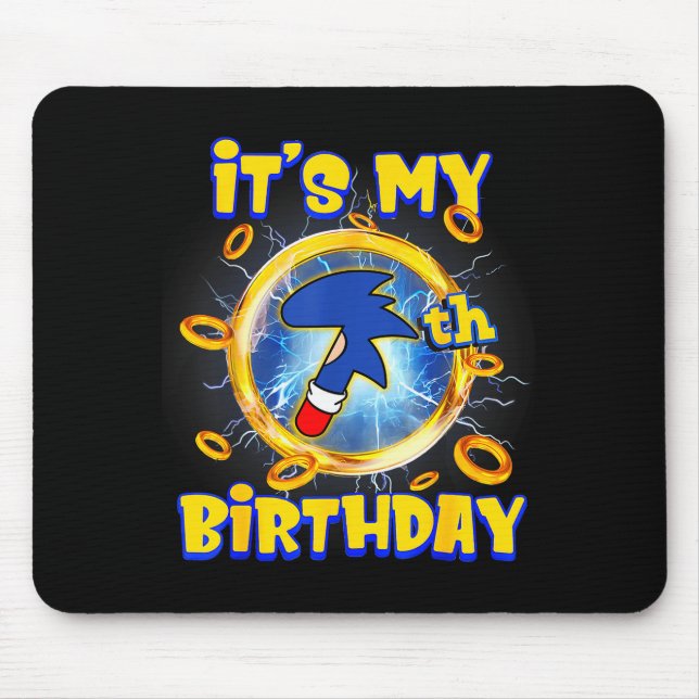 It's My 7th Birthday Boy Family Matching Party Fun Mouse Pad (Front)