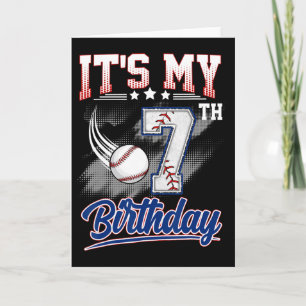 It's My 7th Birthday Bysebyll 7 Years Old Birthday Card