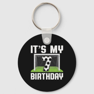 It's My 7th Birthday Sports Soccer Lover 7 Years O Keychain