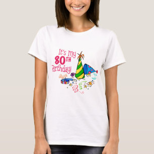 It's My 80th Birthday (Party Hats) T-Shirt