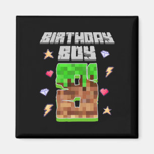 It's My 8th Birthday Boy Gamer 8 Year Old Pixel Ga Magnet