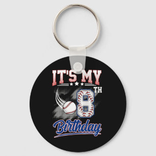 It's My 8th Birthday Bysebyll 8 Years Old Birthday Keychain