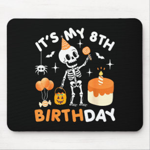 Its My 8th Birthday-funny Halloween Skeleton Birth Mouse Pad