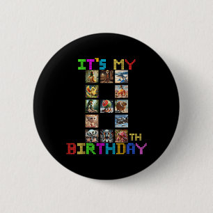 Its My 8th Birthday Funny Italian Brainrot Meme Bo 2 Inch Round Button