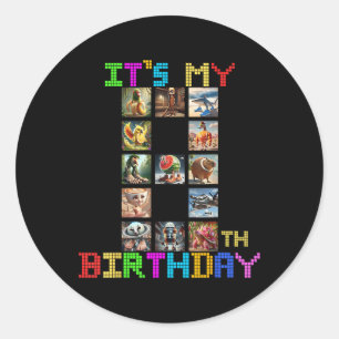 Its My 8th Birthday Funny Italian Brainrot Meme Bo Classic Round Sticker