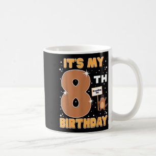 Its My 8th Birthday Groundhog Day 8 Years Old Girl Coffee Mug