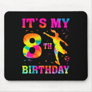 It's My 8th Birthday Soccer 8 Year Old Party Socce Mouse Pad
