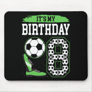 It's My 8th Soccer Birthday Party 8th Birthday Boy Mouse Pad