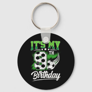 It's My 9th Birthday Boy Soccer Ll 9 Year Old Birt Keychain