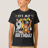 Its My 9th Birthday Safari Jungle Animals Lovers