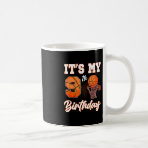 It's My 9th Birthday Sketll Theme Party 9 Years Ol Coffee Mug