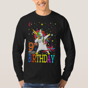 It's My 9th Birthday Unicorn 9 Year Old Girls T-Shirt