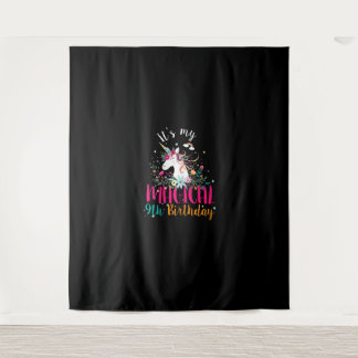 Its my 9th Birthday Unicorn Gifts 9 Years Old Birt Tapestry