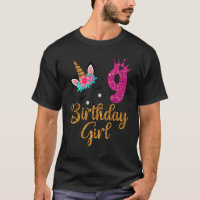 Its My 9th Birthday Unicorn Outfits For Toddler Gi