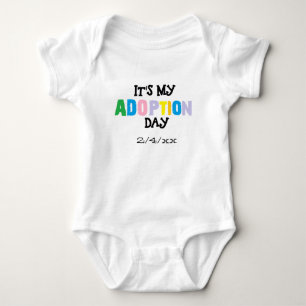 Its my adoption day by ozias baby bodysuit
