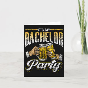 It's My Bachelor Party Bride Groom Team 1 Card