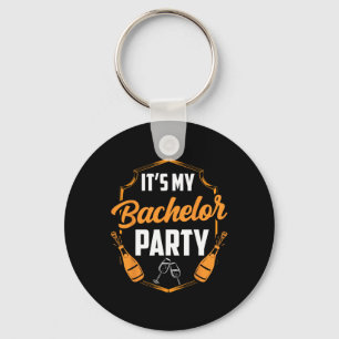 It's My Bachelor Party Bride Groom Team  Keychain