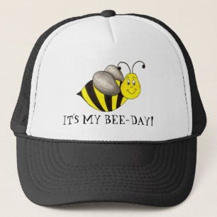 It's My Bee Day Birthday Yellow Bday Bumblebee Trucker Hat