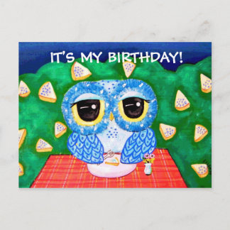 IT'S MY BIRTHDAY! (A Blueberry Night) Invitation Postcard