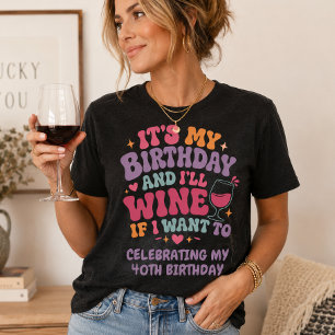 It's my Birthday and I'll wine if i want to Tri-Blend Shirt