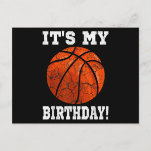 It's My Birthday Basketball Lover Gift Vintage Ret Holiday Postcard