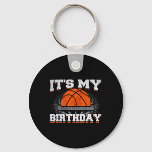It's My Birthday Bysketbyll Player Birthday Boy Keychain