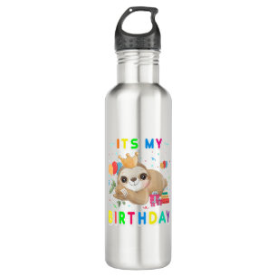 Its My Birthday Cute Sloth Birthday Party Costumes 710 Ml Water Bottle