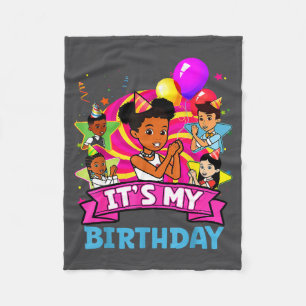 It's My Birthday Girl Gracie Nk Doll Family Decora Fleece Blanket
