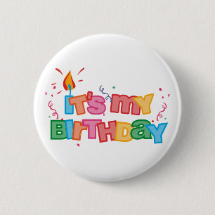 It's My Birthday Letters Button