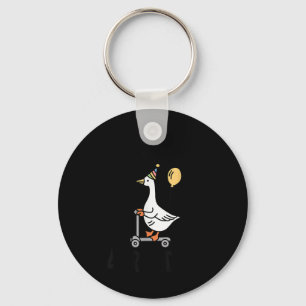 Its My Birthday Matching Funny Goose Family Women Keychain