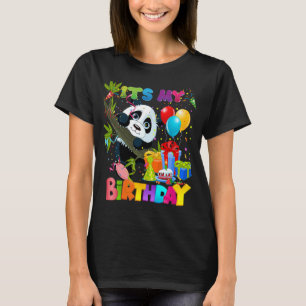 Its My Birthday Panda Girls Womens Kids T-Shirt