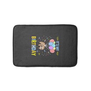 Its My Birthday Sloth T-Shirt Bath Mat