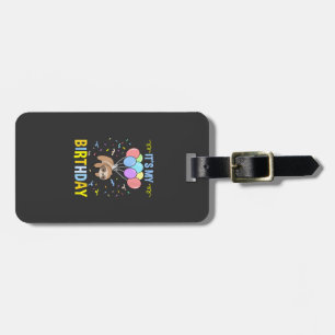 Its My Birthday Sloth T-Shirt Luggage Tag