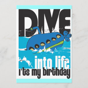 It's My Birthday Submarine Invitation
