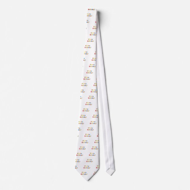 "It's My Birthday!" Tie (Front)