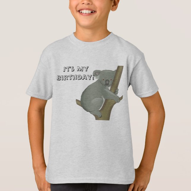 It's My Birthday Toddler Koala T-Shirt (Front)