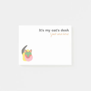 It's My Cat's Desk - I Just Work Here Post-it Notes