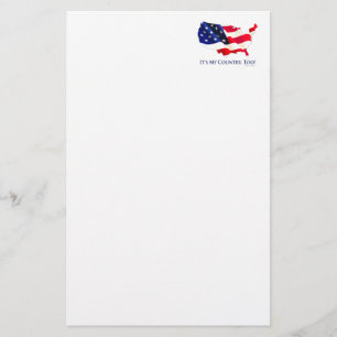 "It's My Country" Stationery