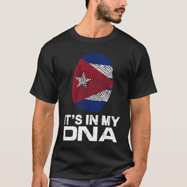 IT'S MY DNA IN Flag National Pride Fingerprint Cub T-Shirt (Front)
