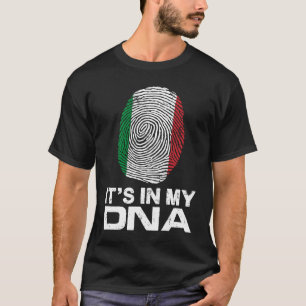 IT'S MY DNA IN flag national pride fingerprint Ita T-Shirt