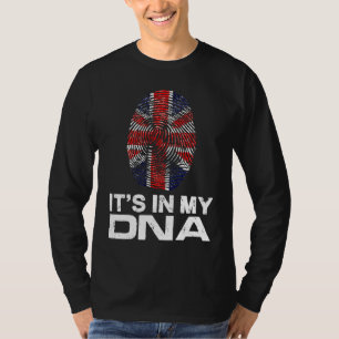 IT'S MY DNA IN National pride fingerprint Great Br T-Shirt