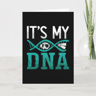 It's My DNA Spearfishing Freediving Dive Freediver Card