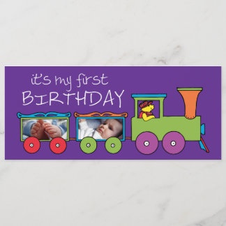 It's My First Birthday Train Invite