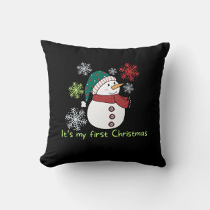It's my first Christmas Throw Pillow